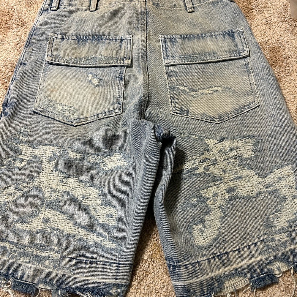 Authentic Givenchy trousers light blue shorts